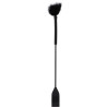 Hidden Desire Cravache et Plumeau Tick Whip 56cm Noir